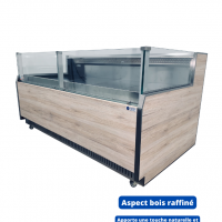 Aspect bois raffine comptoir refrigere trad valoa self