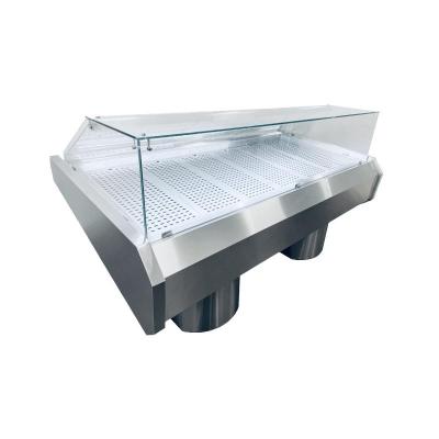 Comptoir a poissons refrigere inox 1