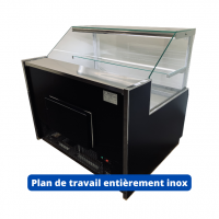 Comptoir refrigere traditionnel plan de travail inox