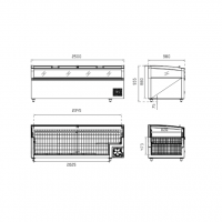 Dimensions bac ilot bi temperature crystal 2m50