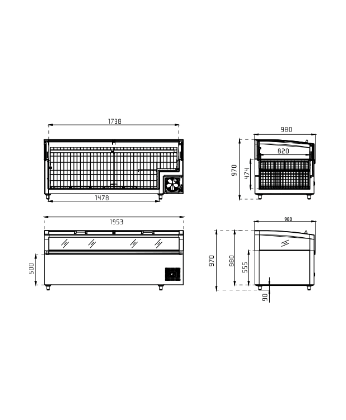 Dimensions bac ilot bi temperature crystal