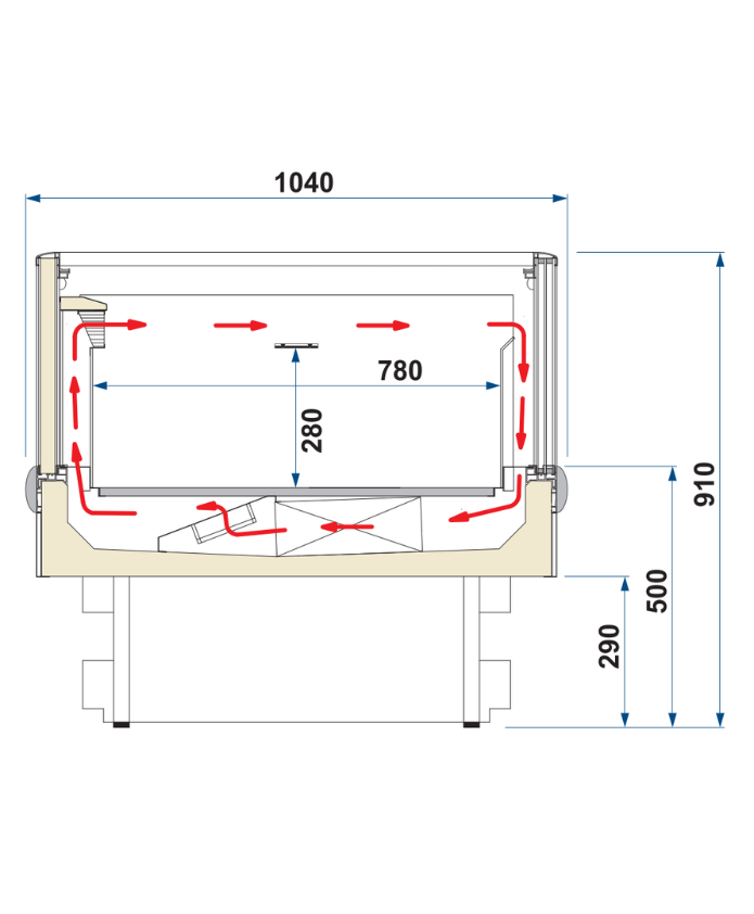Dimensions bac refrigere eurovision noir 1