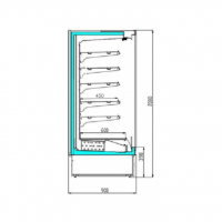 Dimensions vitrine refrigeree verticale portes vitrees