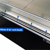 Rideau d air anti buee