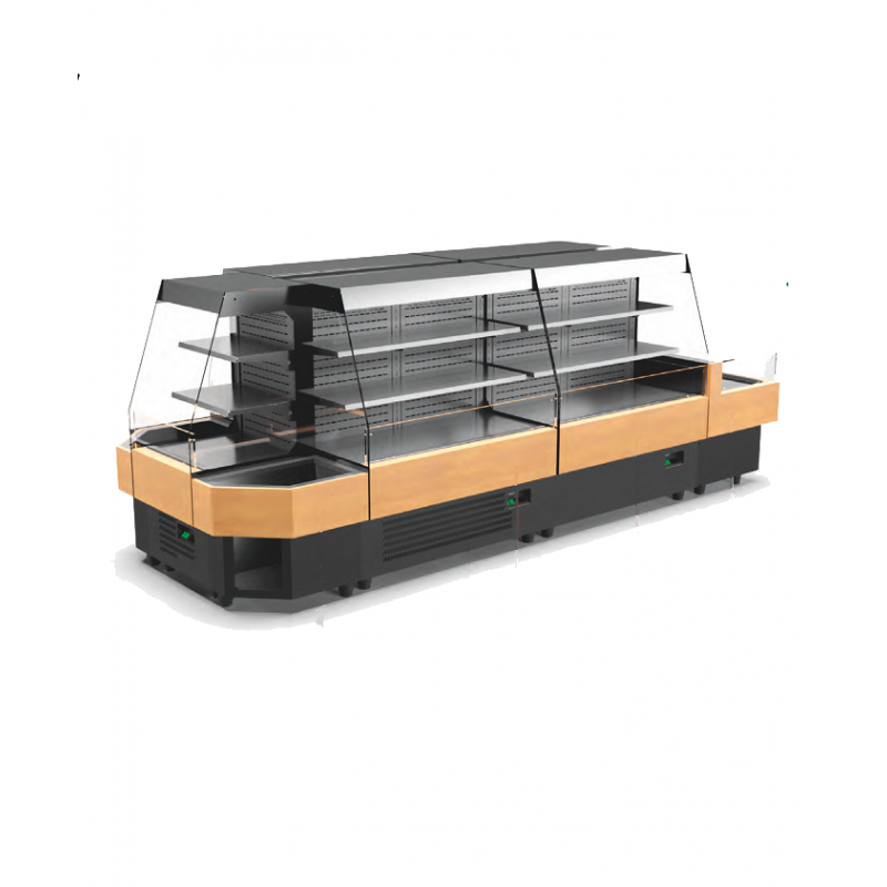 Vitrine murale refrigeree bois