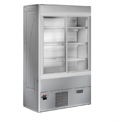 Meuble froid vertical portes coulissantes