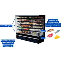 Vitrine refrigeree lazio slim portes battantes 1 