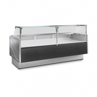 Vitrine froide service arrière grise