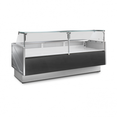 Vitrine froide service arrière grise