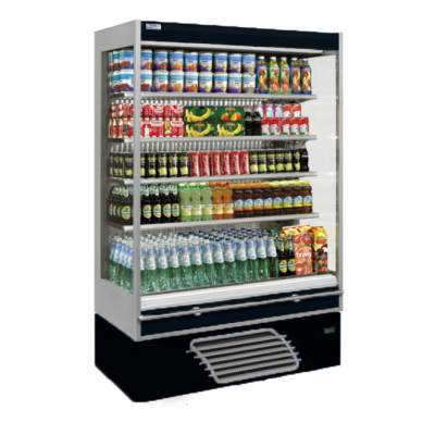 Vitrine frigorifique ouverte noire