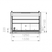 Vitrine refrigeree semi verticale 2 niveaux milano 6