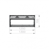 Vitrine refrigeree semi verticale orion sv slim 1m30