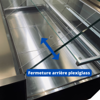 Vitrine refrigeree traditionnelle plexiglass